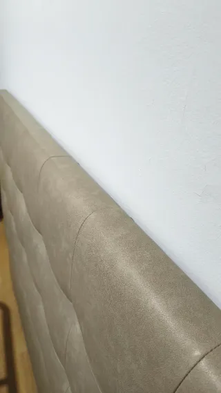 Cabecero cama doble beige gris