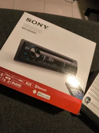 Rádio Auto Sony MEX-N4300BT Bluetooth c/ Caixa