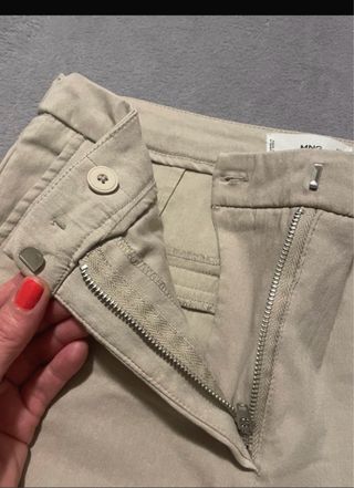 Pantalón MNG Beige Talla 38
