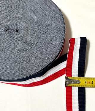 Nastro Grosgrain Tricolore 3cm