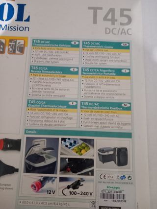 Nevera Portátil Mobicool T45 DC/AC