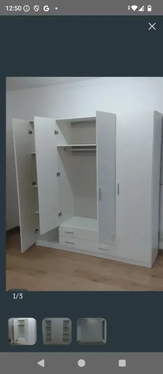 Armarios nuevos modular madera beige