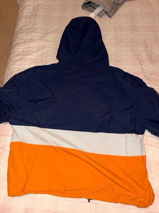 Cortavientos Mistral azul y naranja