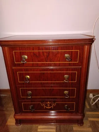 Dormitorio matrimonio vintage madera