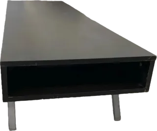 Mesa TV Ikea Negra y Plata