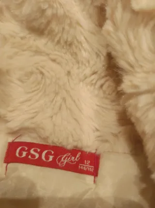 Chaleco niña pelo sintético