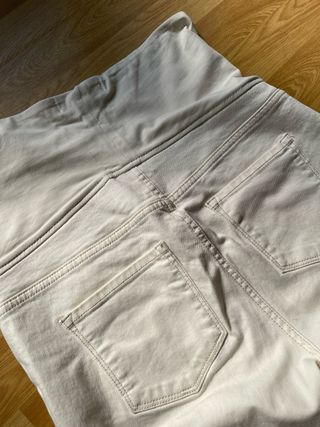 Jeans premamá Mango Beige Talla M