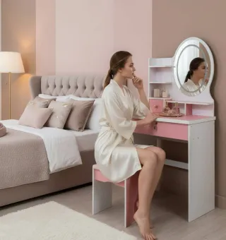 Specchiera trucco con luci LED