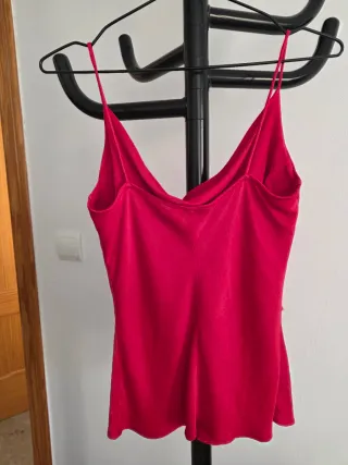 Top tirantes Zara rojo