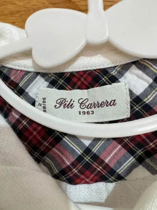 Conjunto niño camisa blanca y pantalón verde Zara