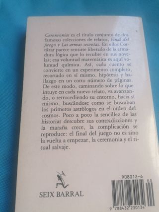 Dos libros de Cortázar: Rayuela y Ceremonias