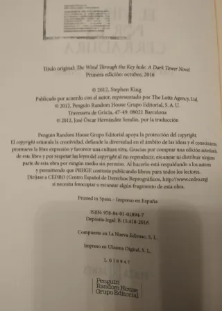 El viento por la cerradura - 1° edición (S. King)