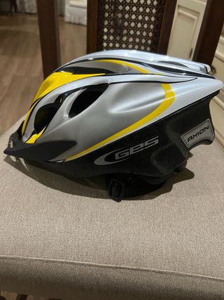 Casco MTB Amarillo y Gris