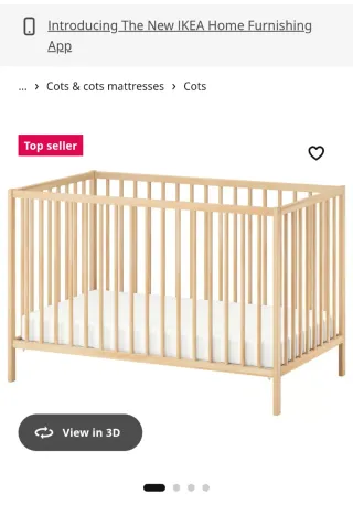 Cuna bebé madera IKEA