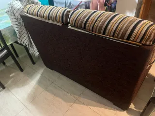 Sofá de 2 plazas a rayas
