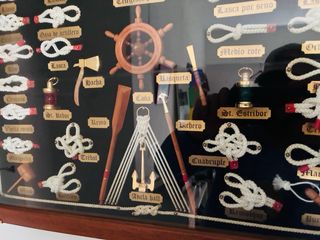 Cuadro Artesanía Marinera Nudos Marinos
