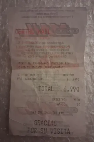 Gran Turismo PlayStation 1 PAL