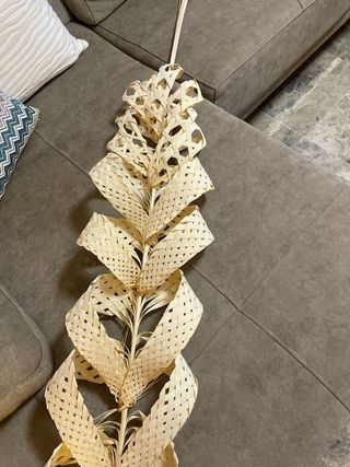 Palma artesanal de bambú para balcón, recién hecha