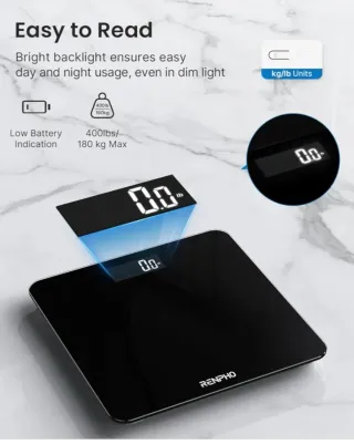 Báscula Baño Digital Negra