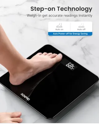 Báscula Baño Digital Negra