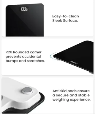 Báscula Baño Digital Negra