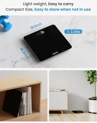 Báscula Baño Digital Negra