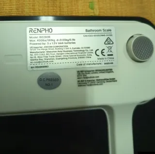 Báscula Baño Digital Negra