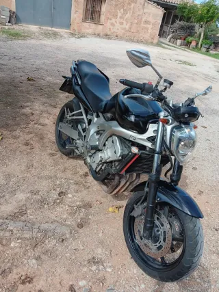 Yamaha FZ6 600 Naked Negra/Plata