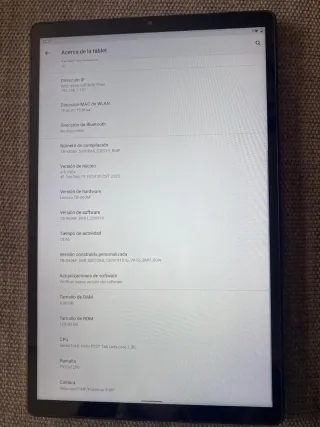 Tablet Lenovo TB-X606F Plata