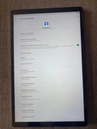 Tablet Lenovo TB-X606F Plata