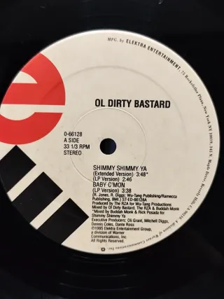 Vinilo Rap Ol' Dirty Bastard - Shimmy Shimmy Ya