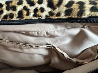 Bolso Leopardo Beige, Marron , Negro