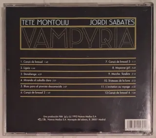 Tete Montoliu & Jordi Sabatés - Vampyria CD Jazz