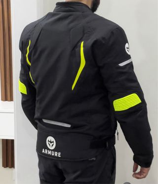 Casaco Motard Armure Preto e Amarelo