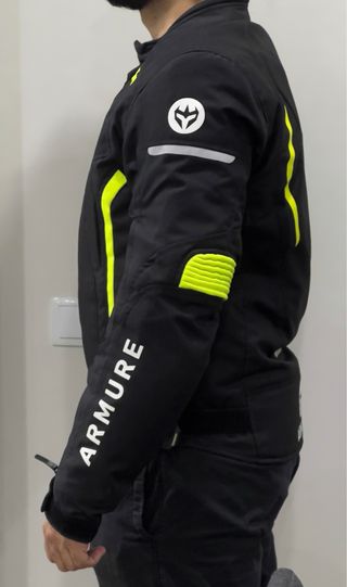 Casaco Motard Armure Preto e Amarelo