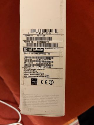 MacBook Pro Apple 2012 500GB Argento