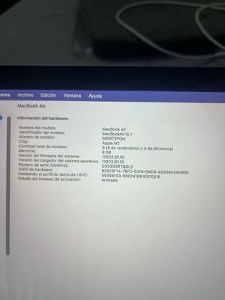 MacBook M1 2020 Plata