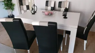 Mueble TV y mesa extensible 2 piezas