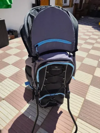 Mochila Portabebés Dromader Montaña Negro/Azul