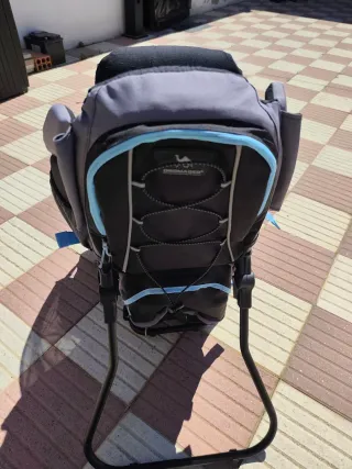 Mochila Portabebés Dromader Montaña Negro/Azul