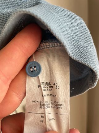 Polo Moncler Donna Blu Taglia S