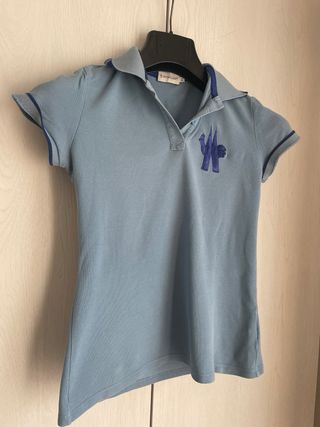 Polo Moncler Donna Blu Taglia S