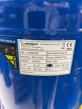 Compresor de aire Michelin MVX 50/1