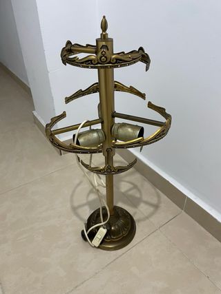 Lámpara de pie bronce vintage