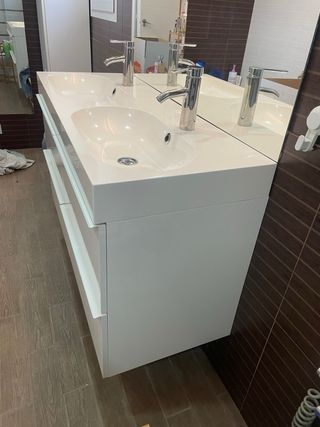 Mueble de baño doble lavabo