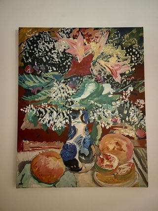 Cuadro de flores y frutas