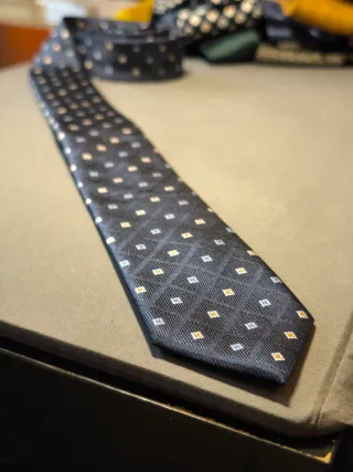 Cravatta slim Coveri Factory blu