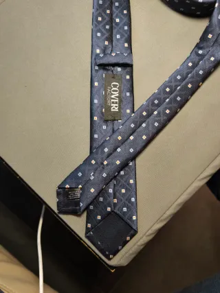 Cravatta slim Coveri Factory blu