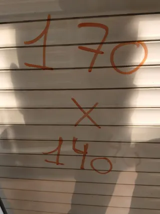 Ventana 170 x 140 2 hojas y 1 fijo cristales 4-6mm