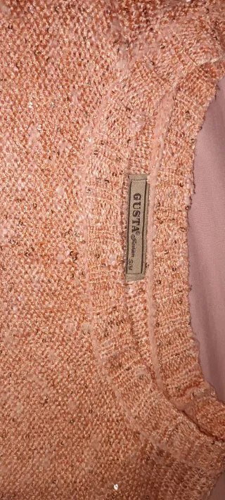 Jersey lentejuelas rosa dorado